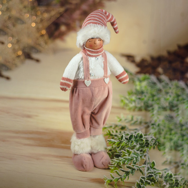 Enfeite De Natal Menino Com Suspensório 48cm | Natal Formosin